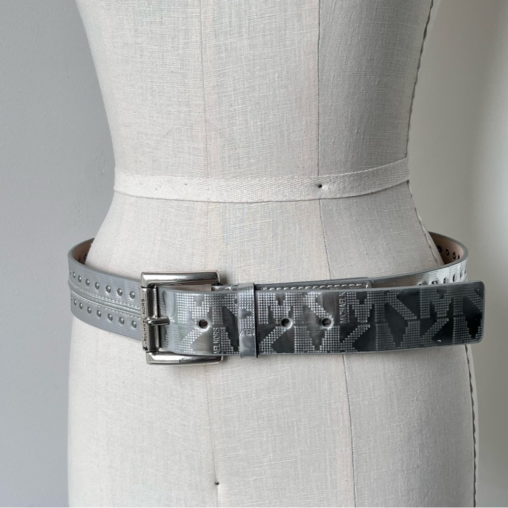 Michael Kors silver Belt size M